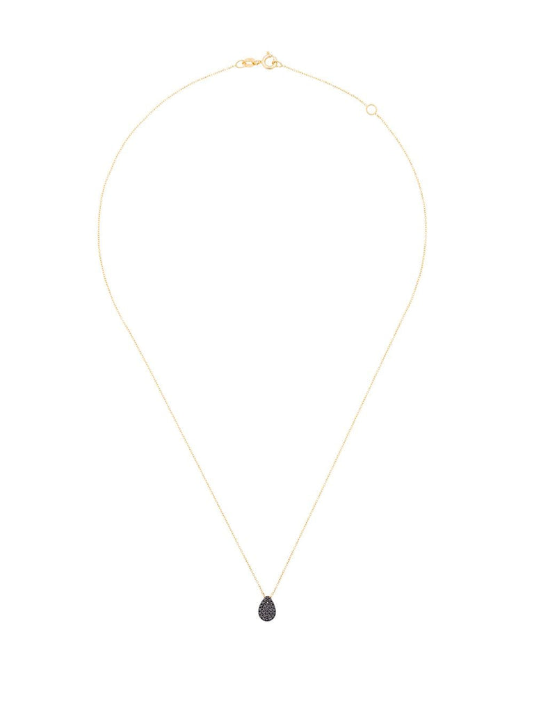 black diamond teardrop necklace