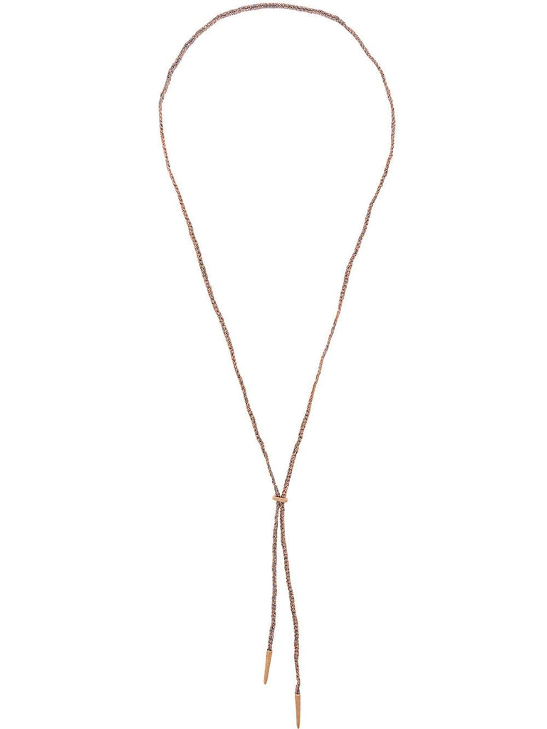 Sparkly Lucky lariat necklace