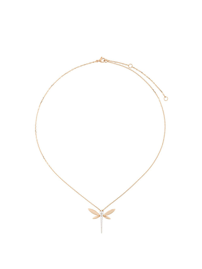 diamond Dragonfly pendant necklace