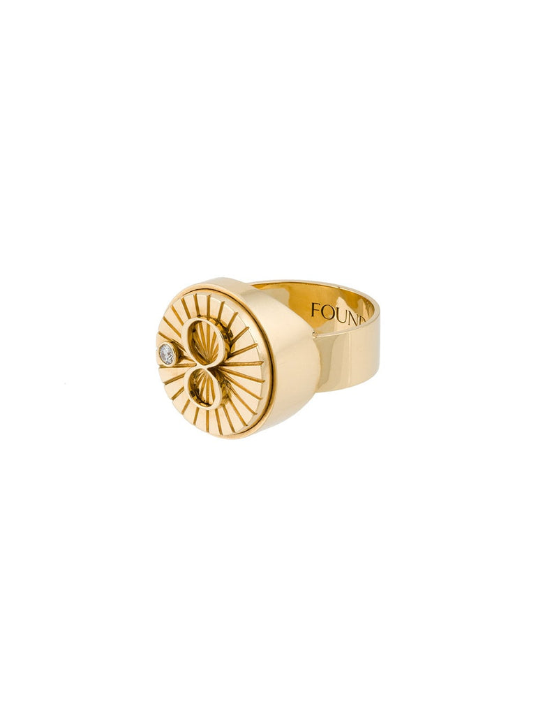 karma' signet ring