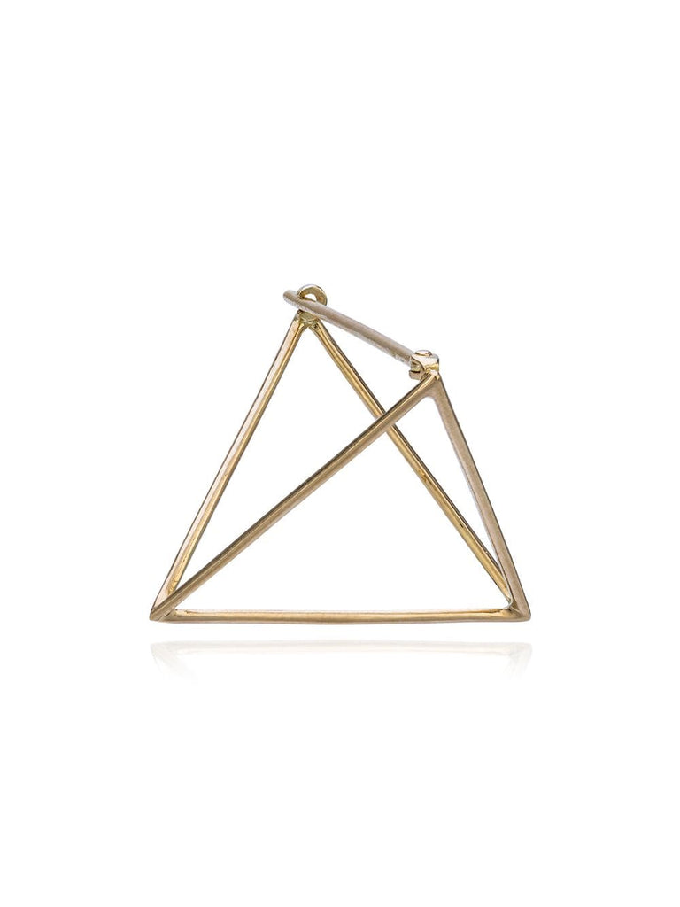 25mm triangle earring