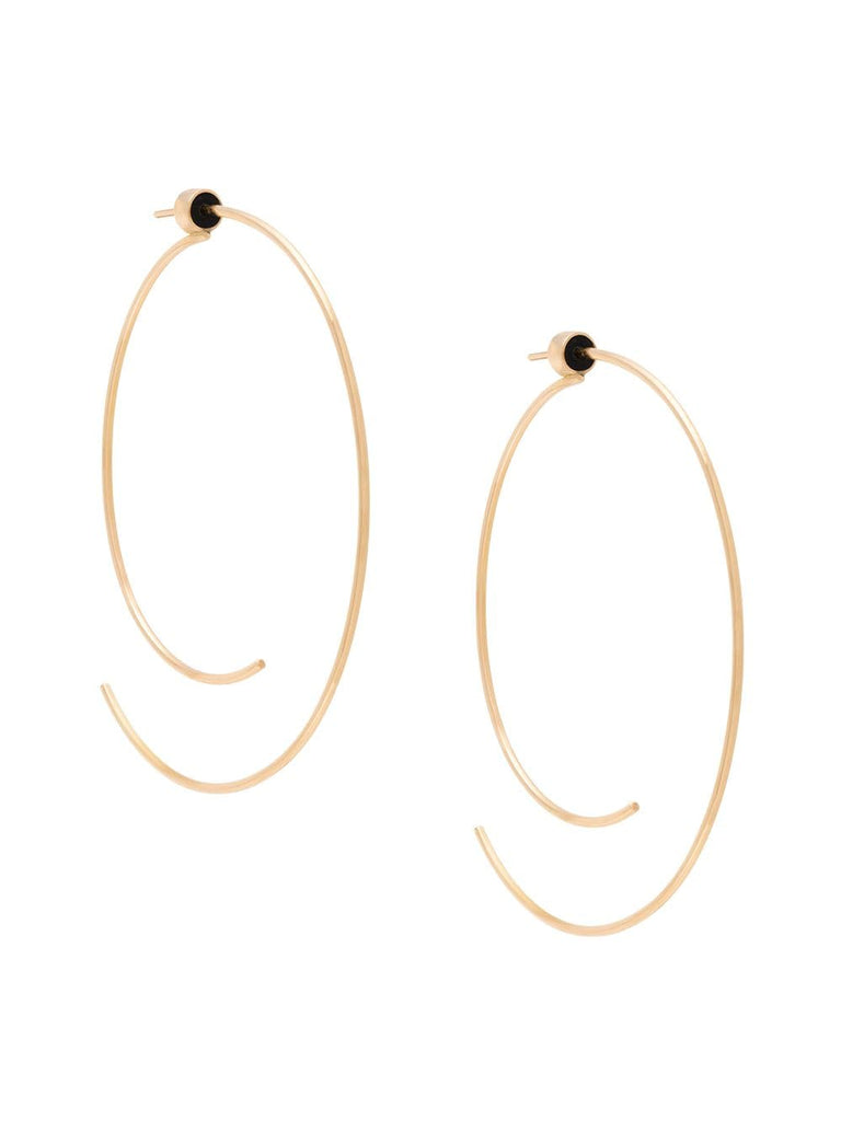 curved open hoop earrings