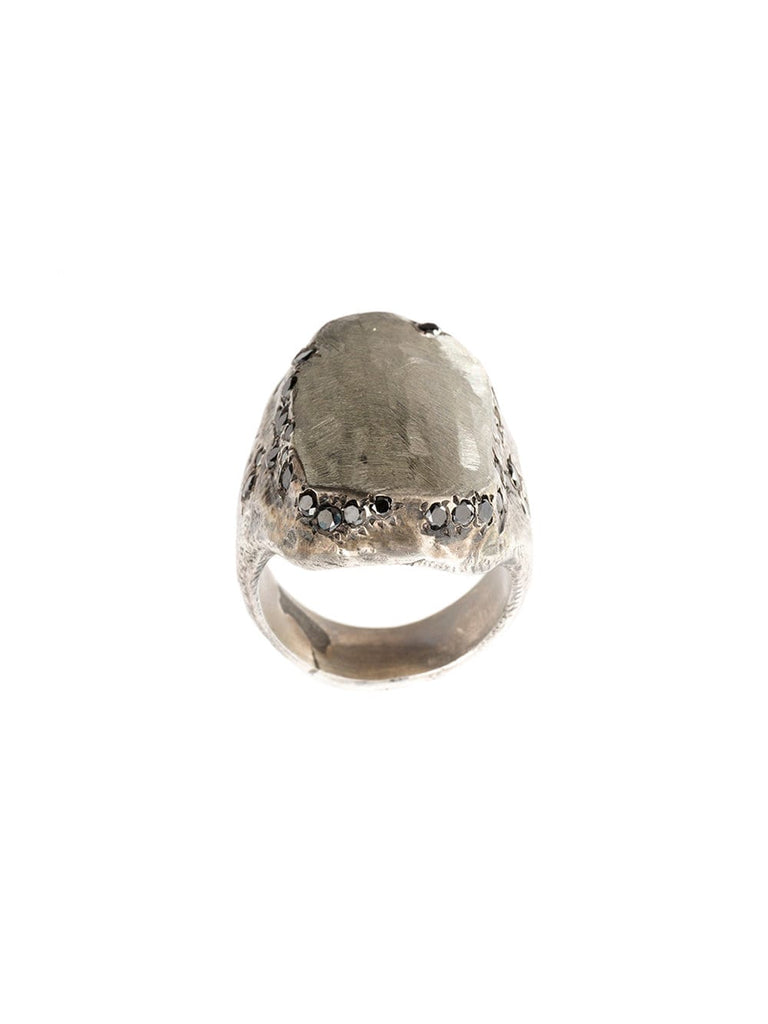 diamond flat surface ring