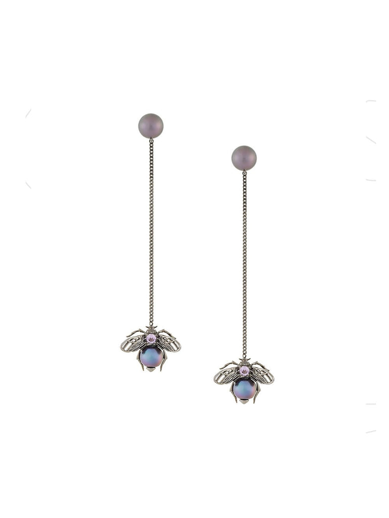 drop bee earrings