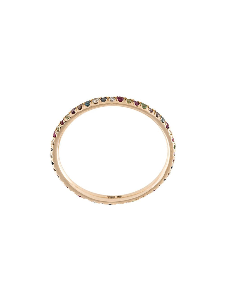 18kt rose gold Rainbow band ring