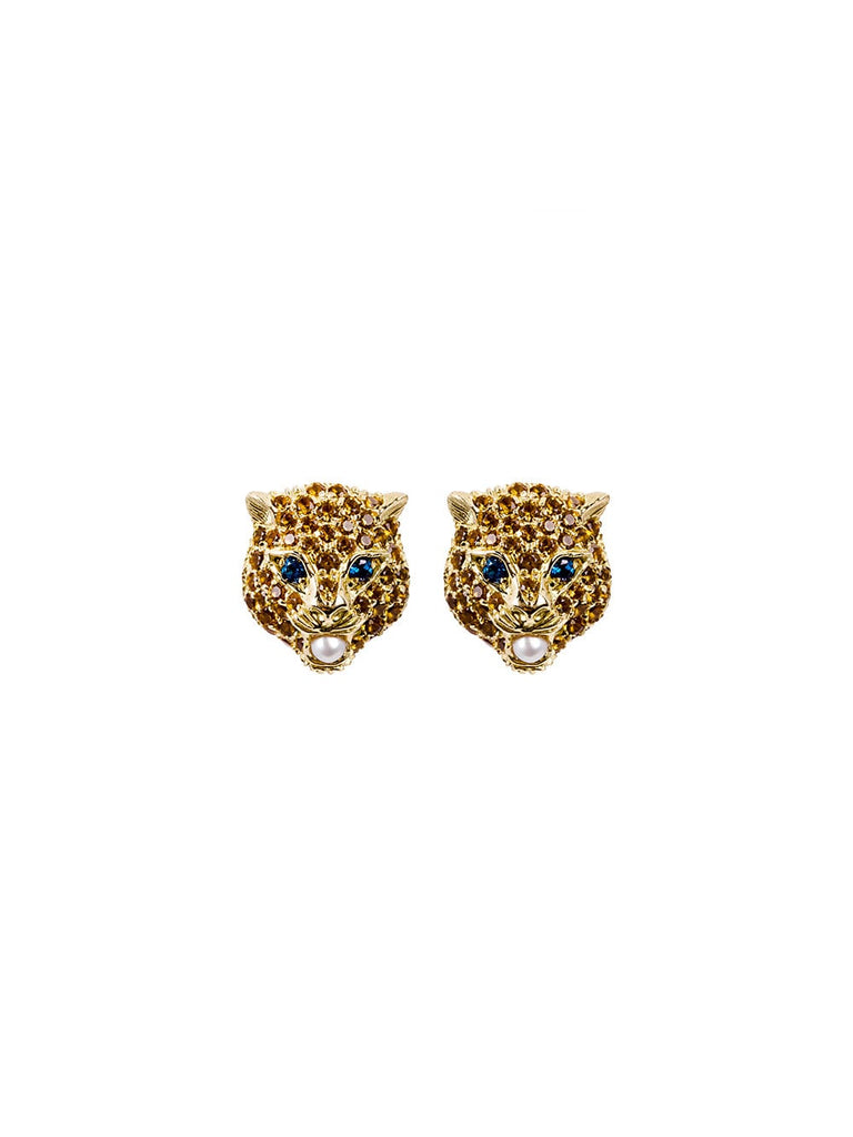 18kt Cat Le Marché Des Merveilles Earrings