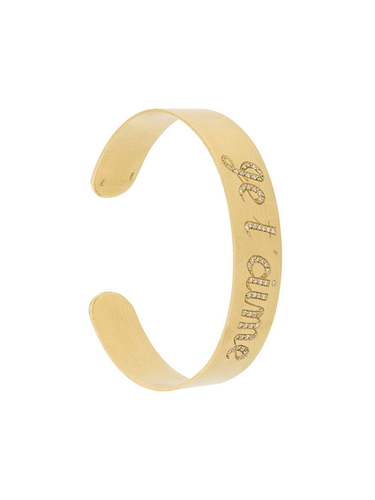 Je t'aime cuff bracelet