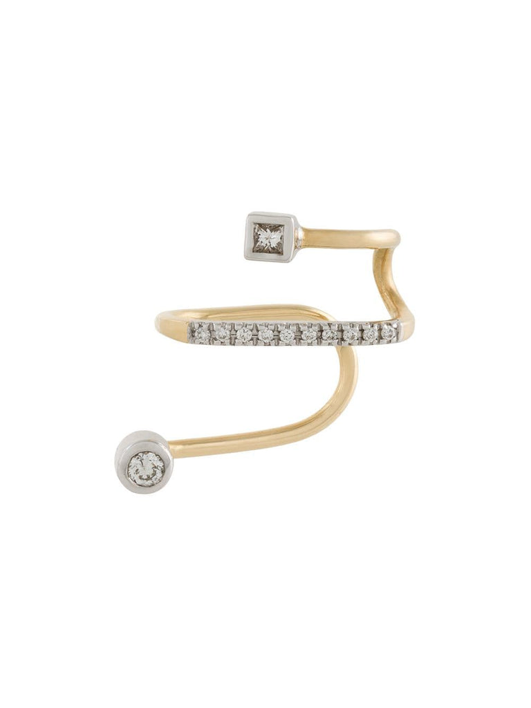 Avery Blanc diamond ear cuff