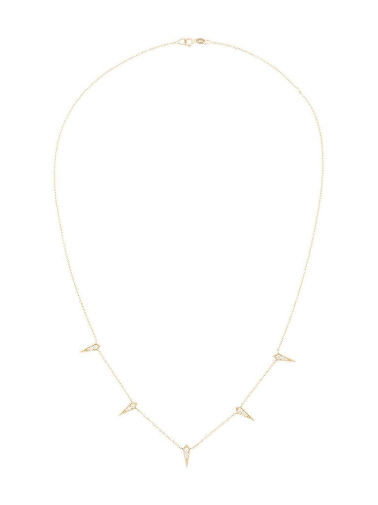 18kt gold '5 Kite' diamond necklace