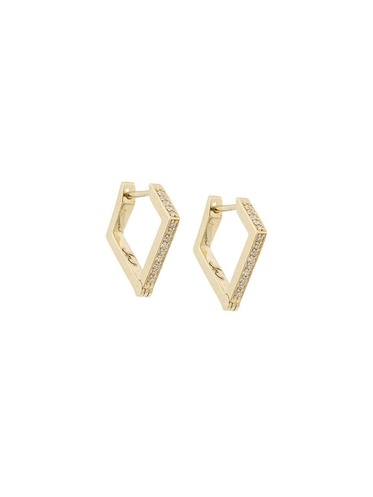 18kt gold 'Huggies' diamond earrings