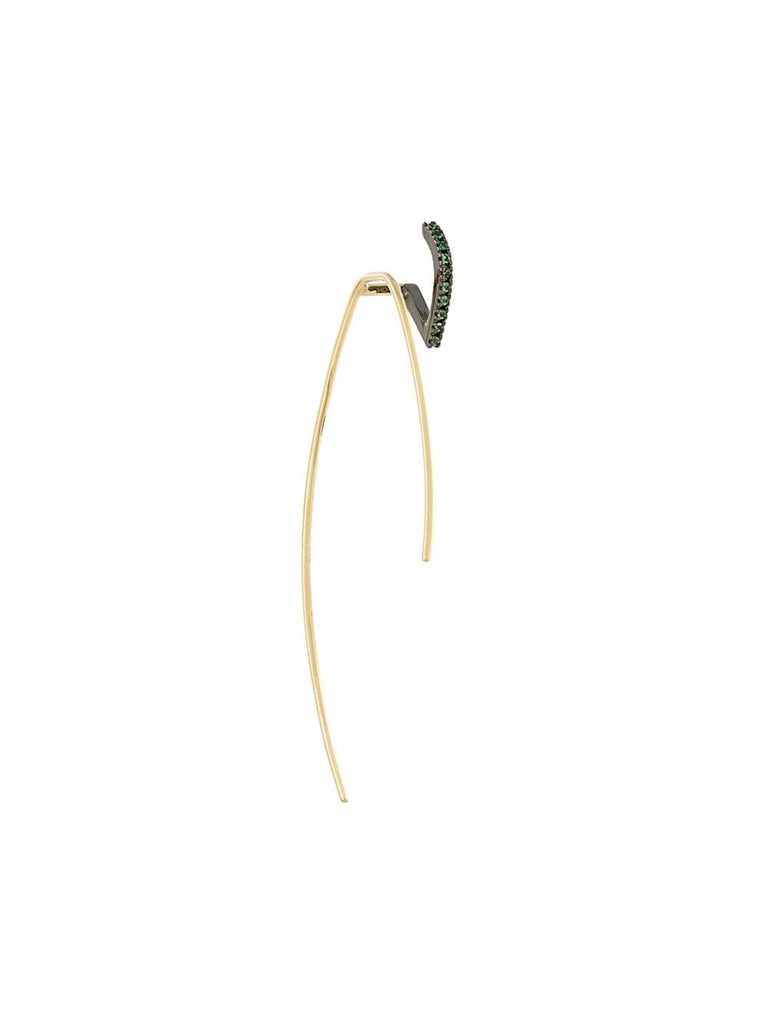 Elodie Vert' twirl tsavorite earring