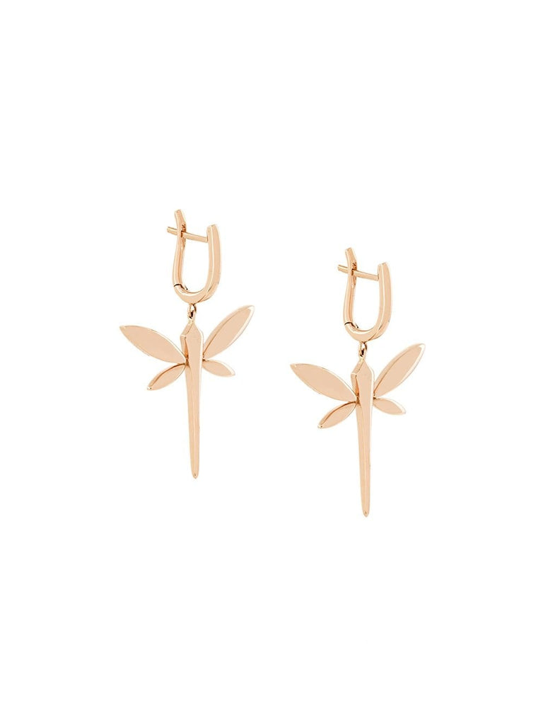 Dragonfly drop earrings