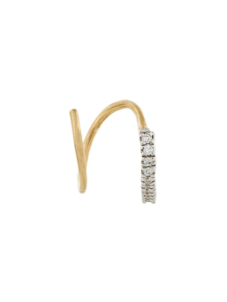 Bela Blanc' twirl diamond earring