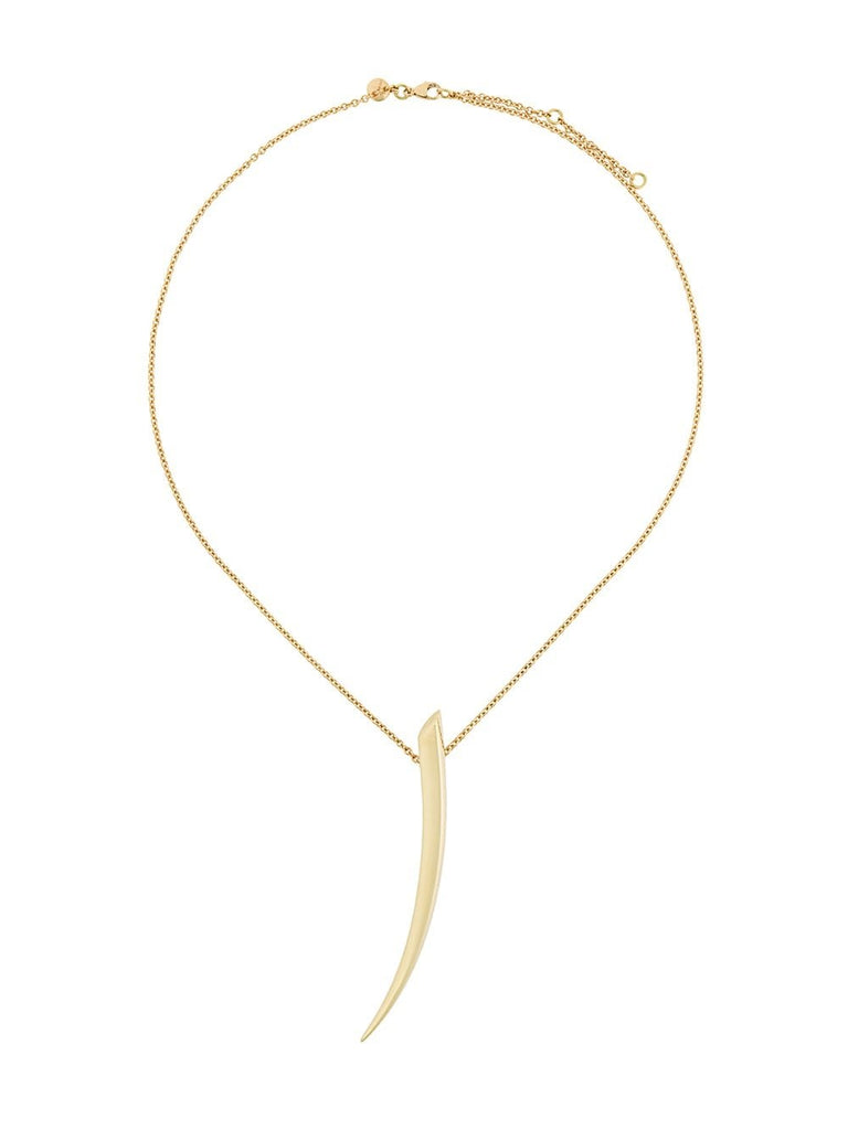 18kt yellow gold 'Sabre' pendant necklace