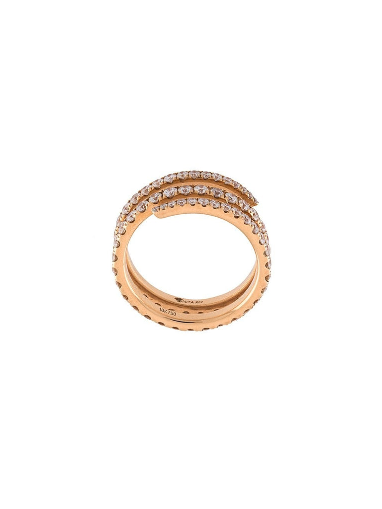 diamond coil ring