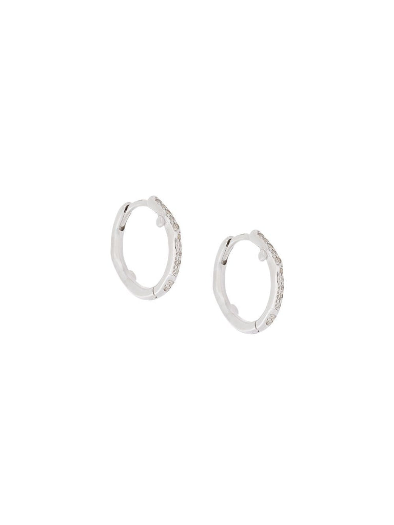 Cherry Branch diamond hoop earrings