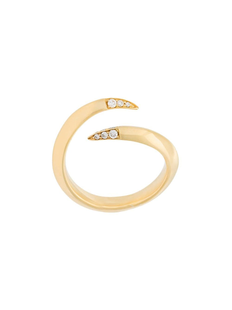 Signature Tusk' diamond open ring