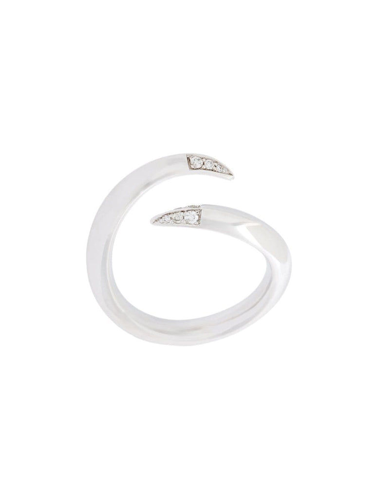 Signature Tusk' diamond open ring