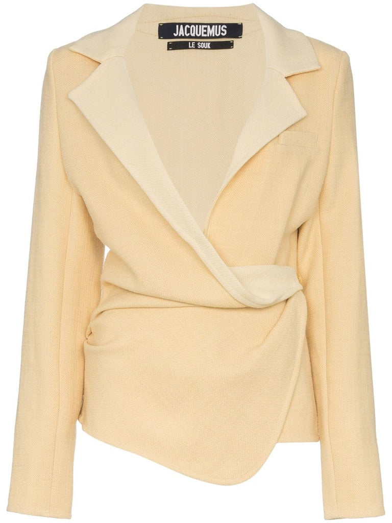 wrap blazer jacket