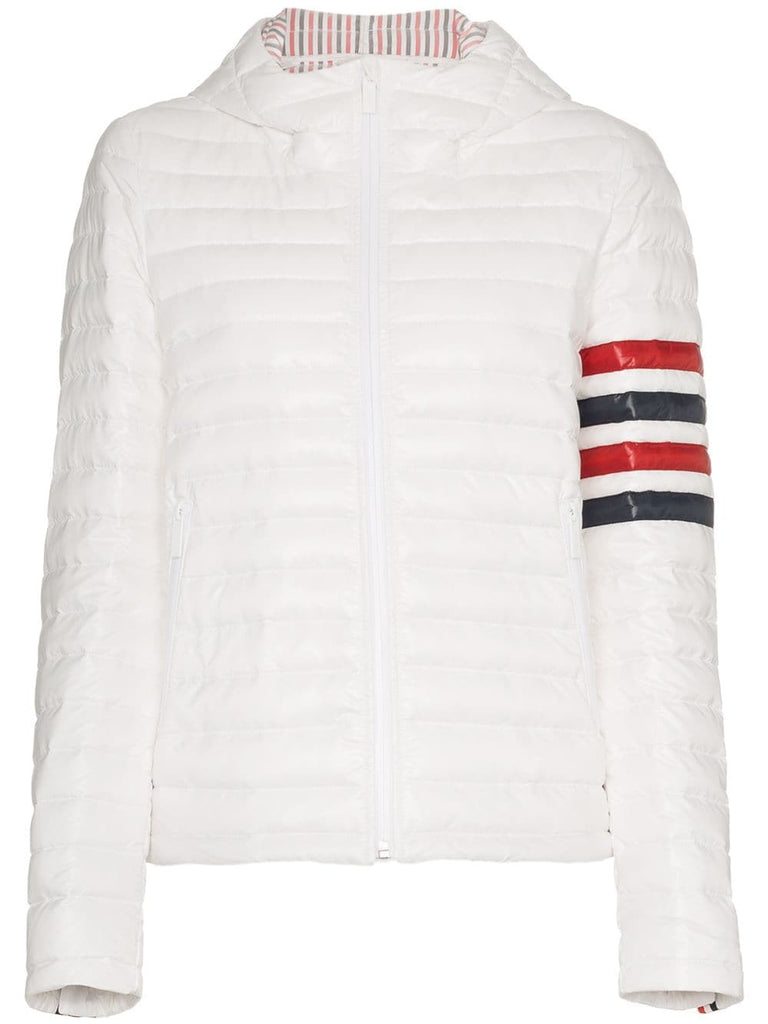 hooded quilted jacket