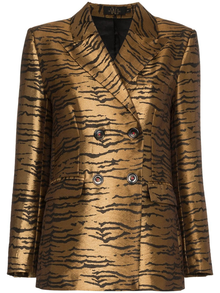 tiger print blazer jacket