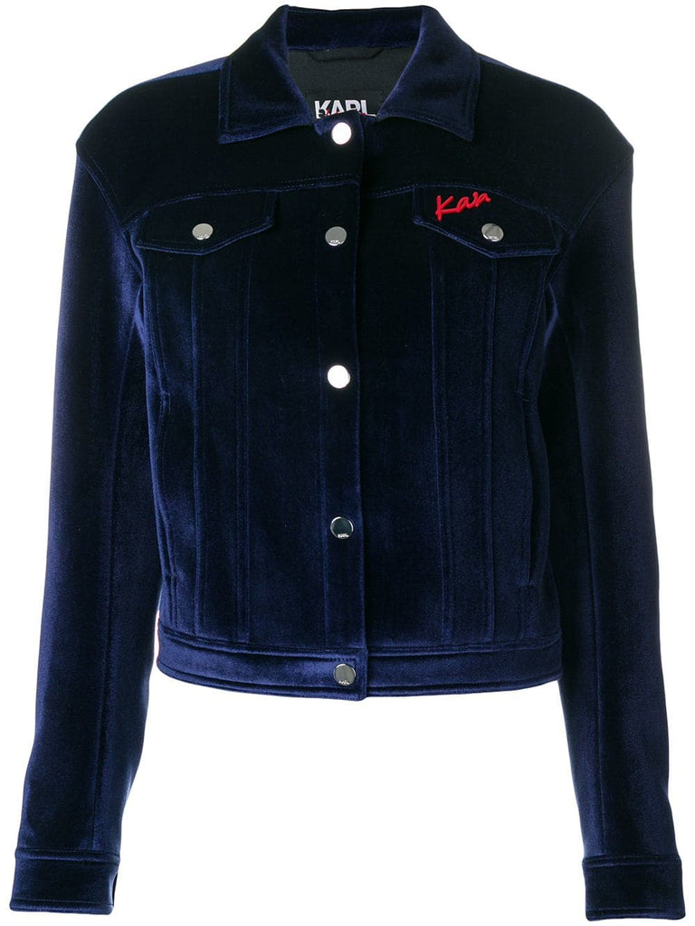 Karl X Kaia Velvet Denim Jacket