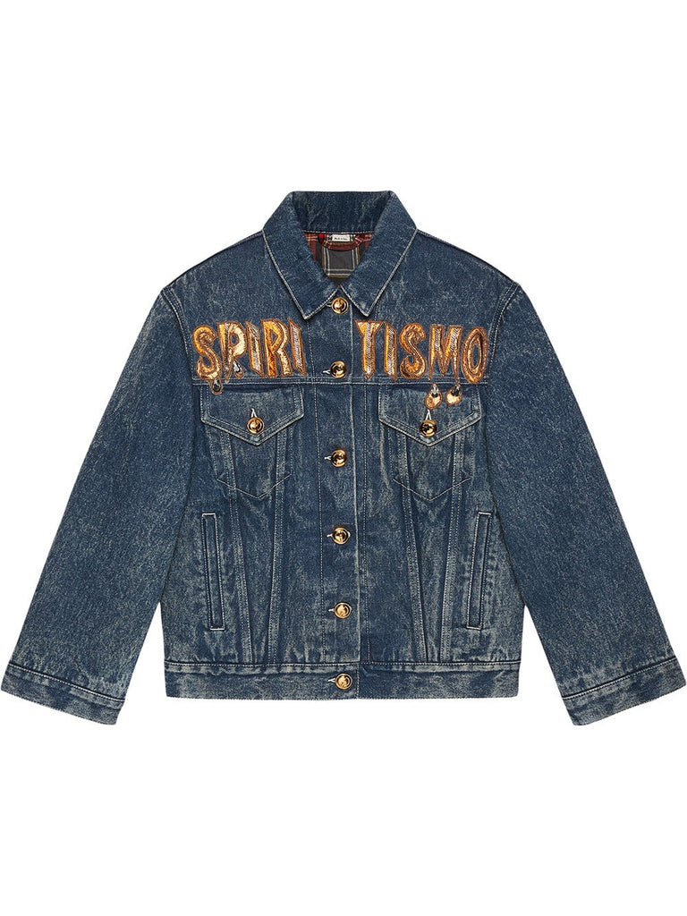 "Spiritismo" denim jacket