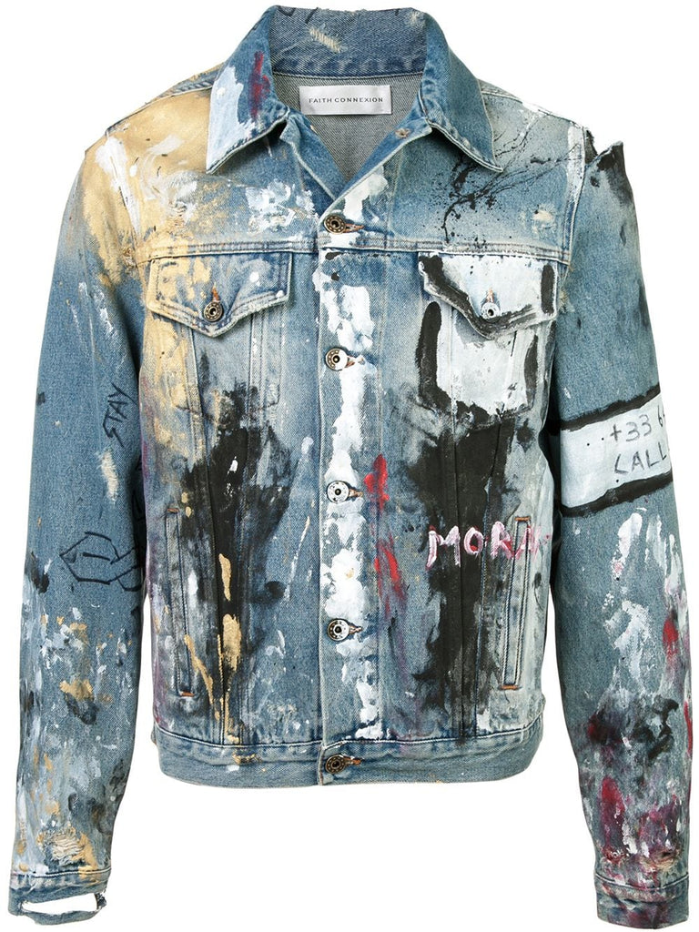 Vandalized' denim jacket