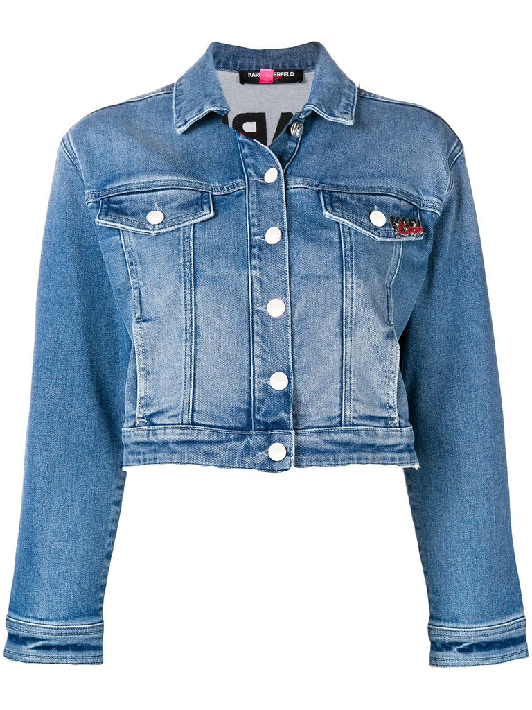 Karl X Kaia Logo Denim Jacket