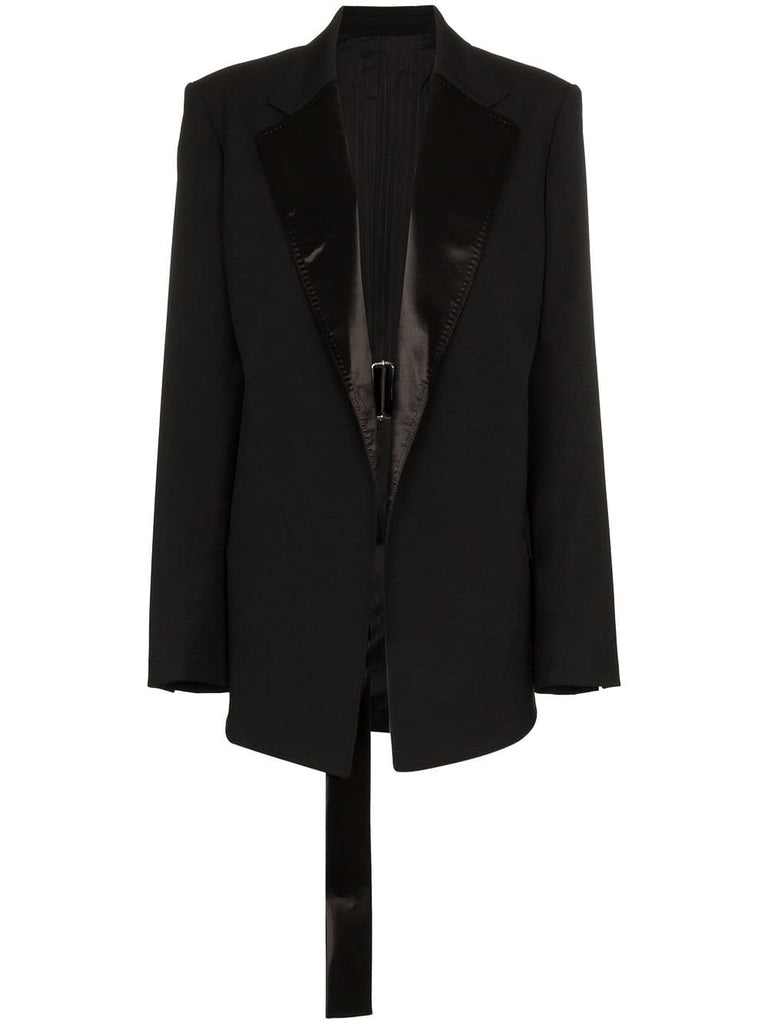 Wool Belted Blazer