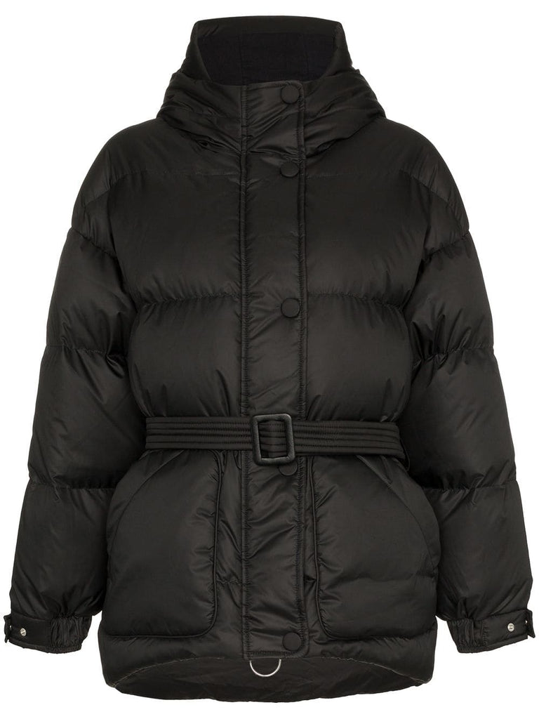 Michelin belted feather down puffer jacket