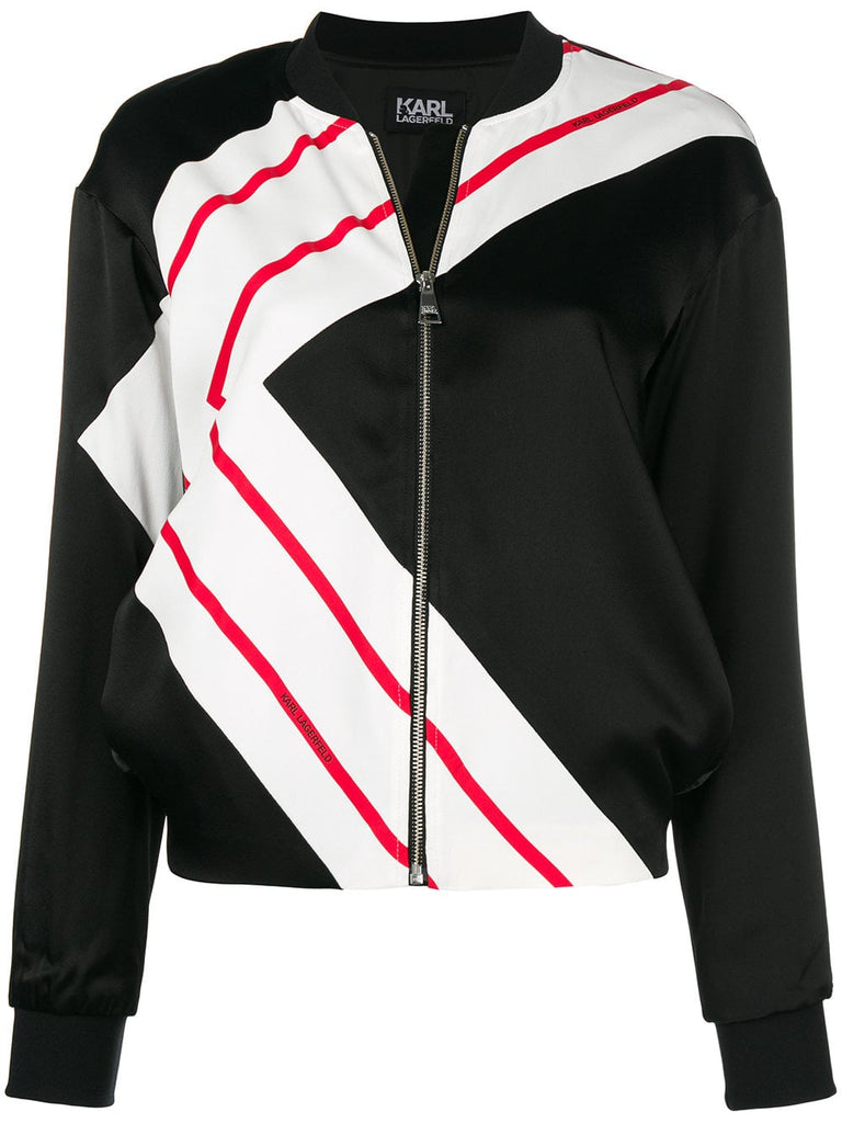 K-Stripe bomber jacket