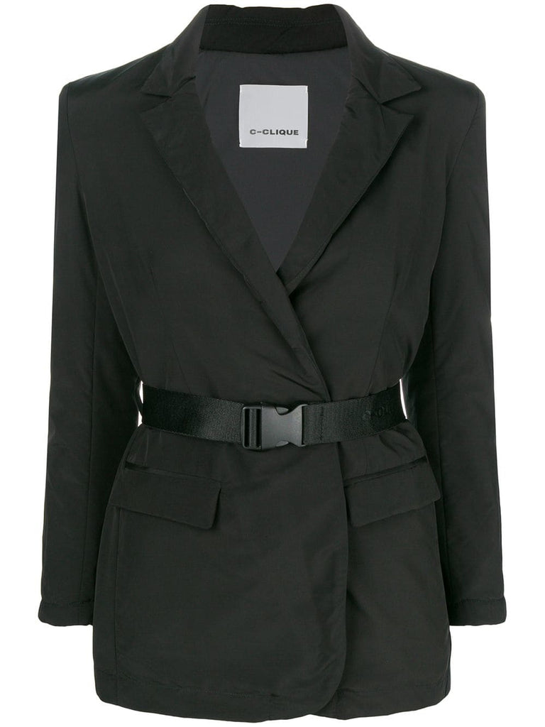 buckled waist blazer