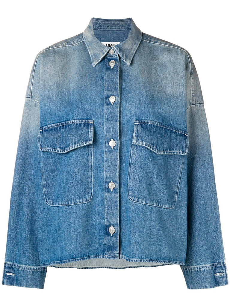 washed oversized denim jacket