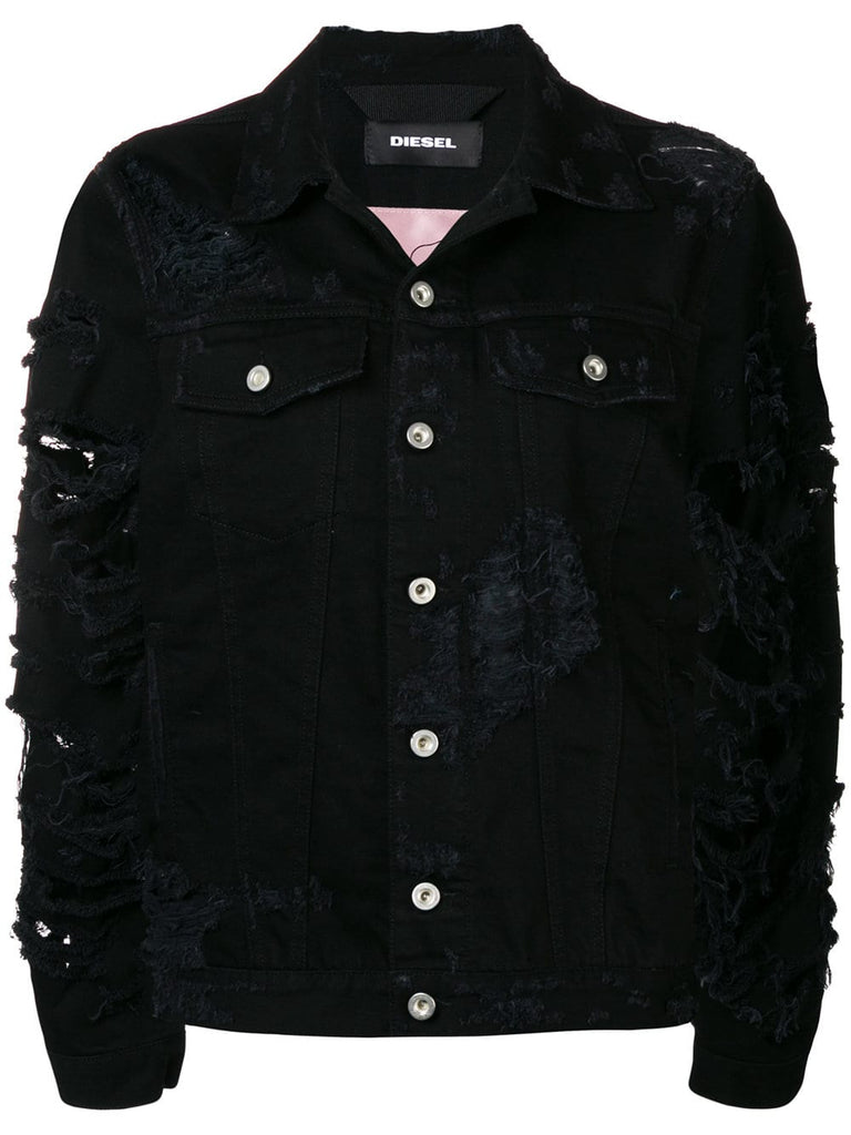 Devisty distressed denim jacket