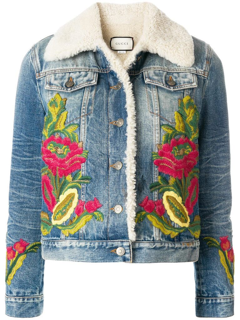 shearling lined denim jacket