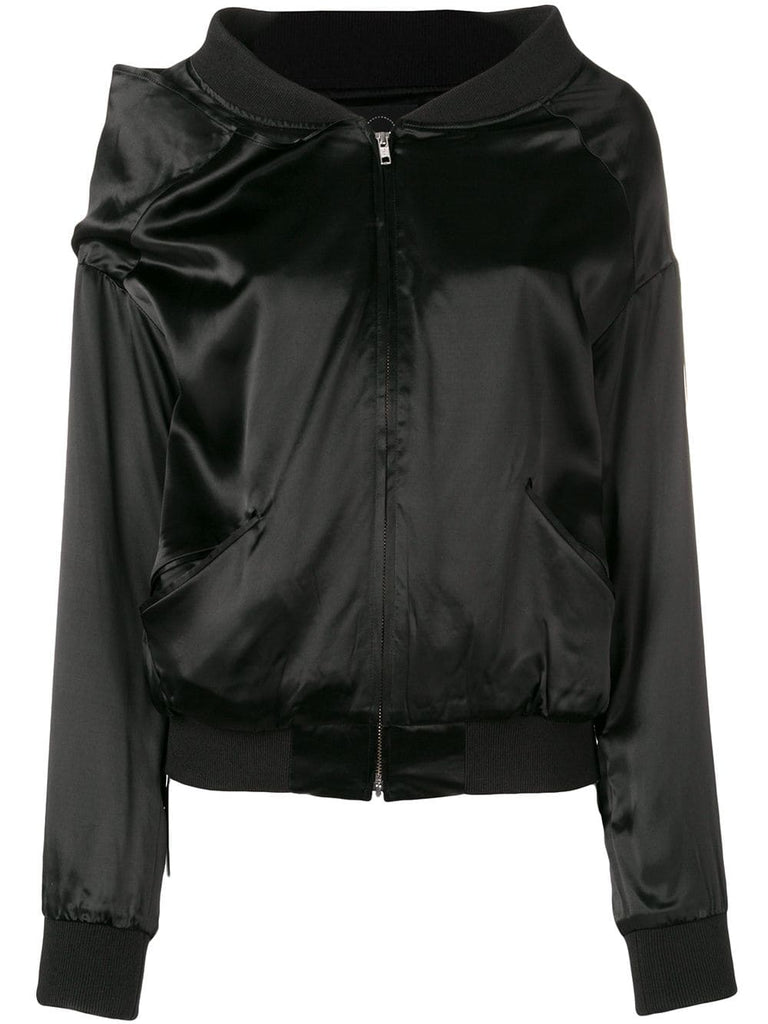 asymmetric bomber jacket