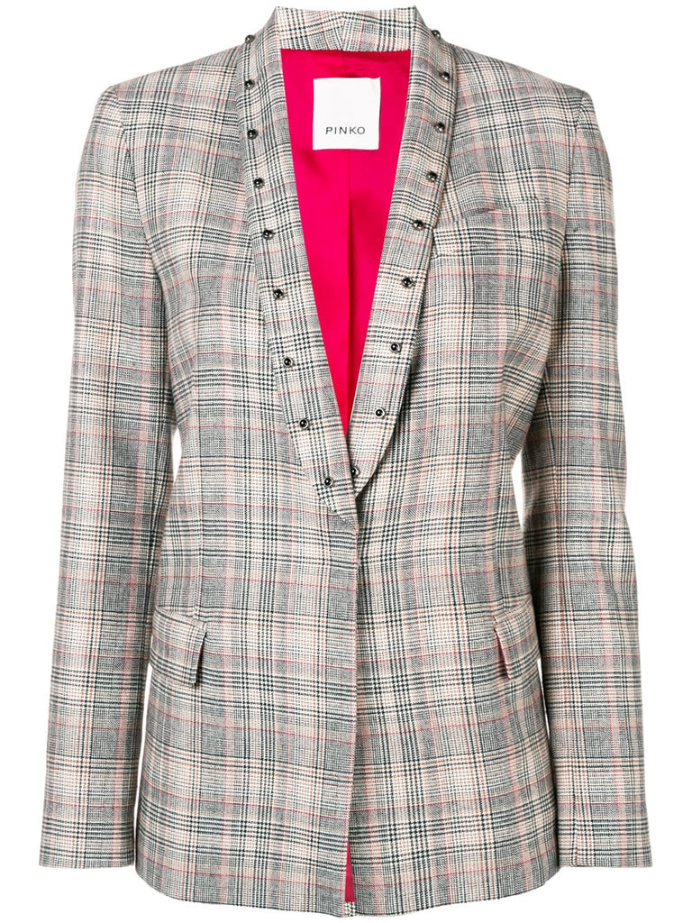 Prince of Wales check blazer