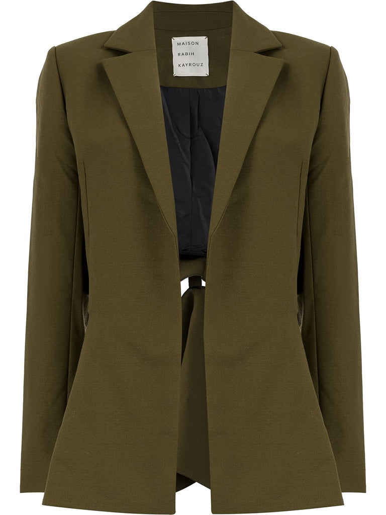 cut out blazer