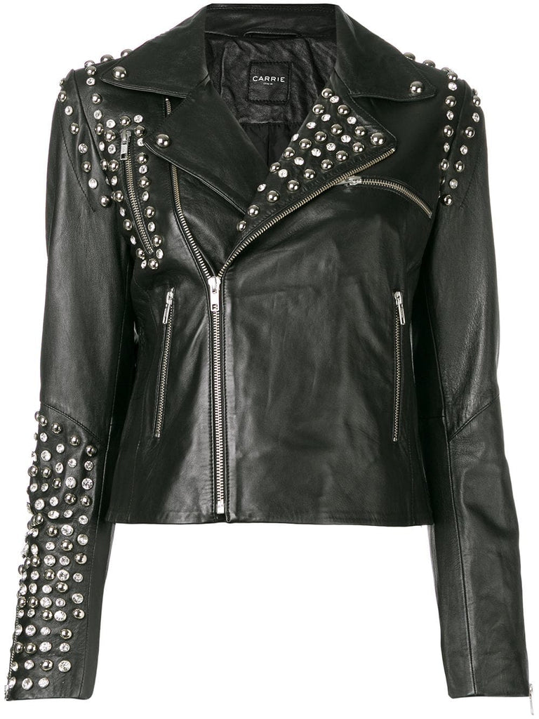 Mirror biker jacket