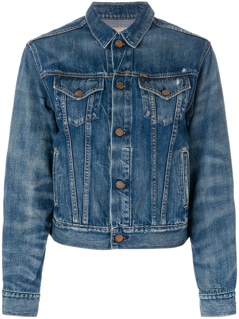 cropped denim jacket