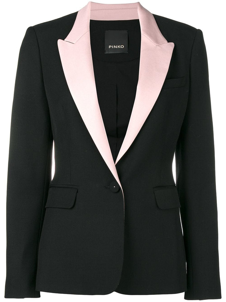 peaked lapels blazer