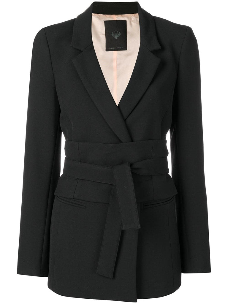 belted blazer