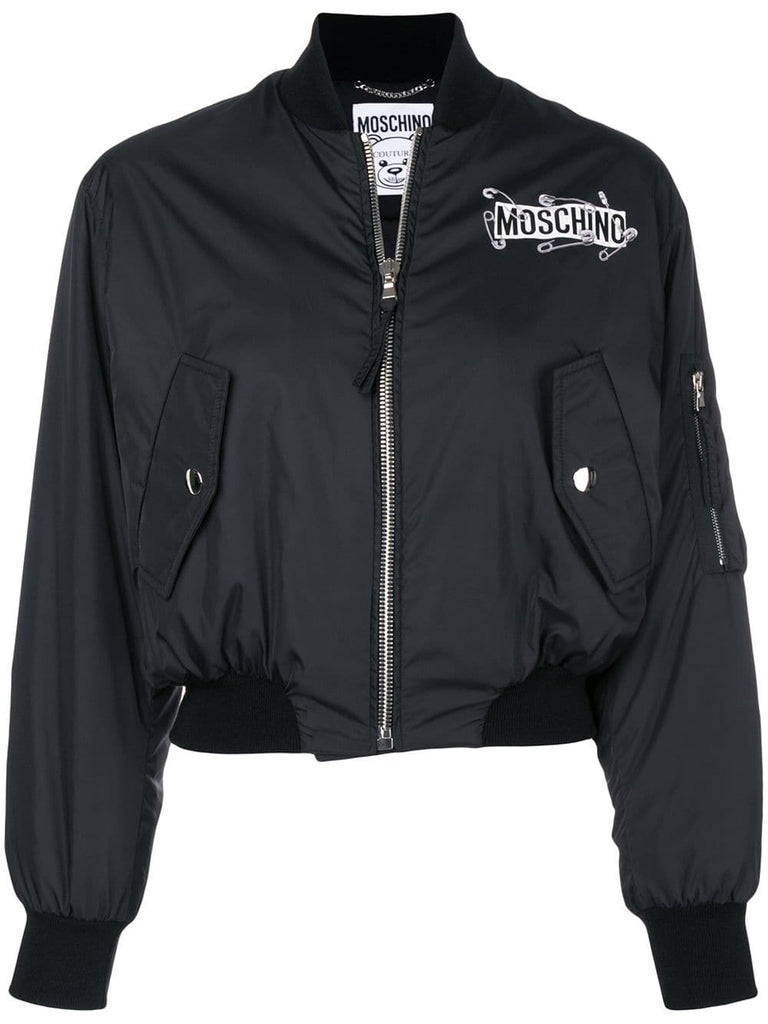 safety pin logo bomber