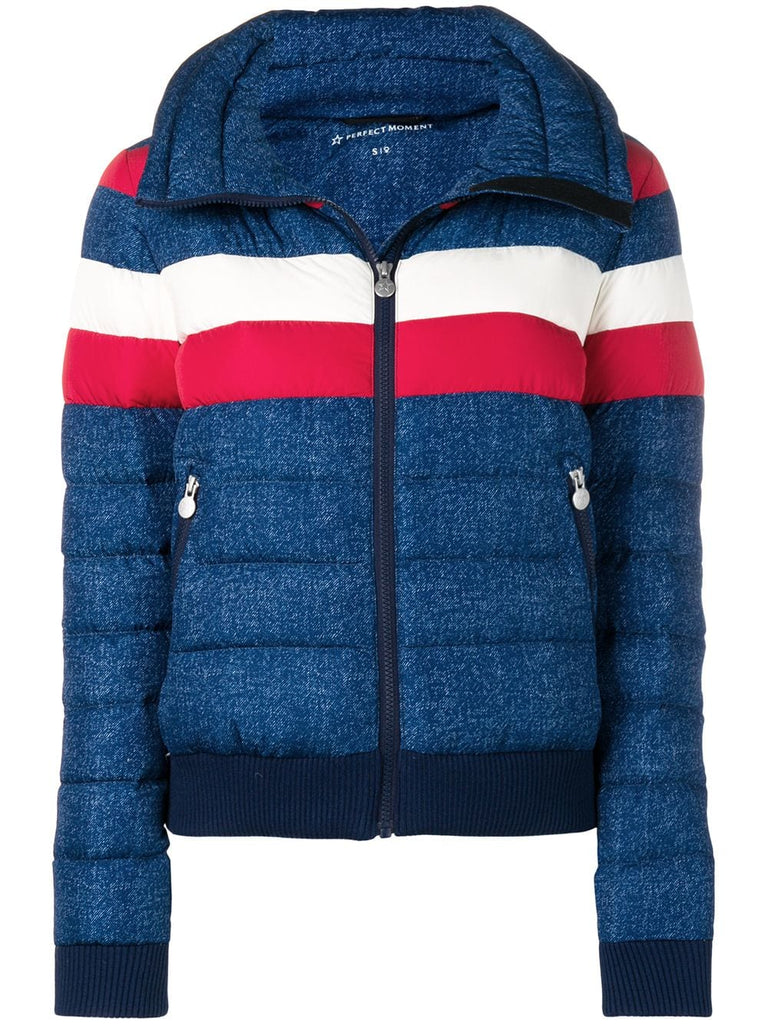 Queenie denim puffer jacket