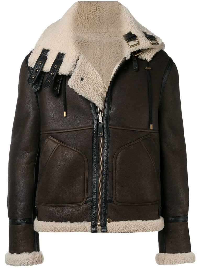 reversible shearling jacket