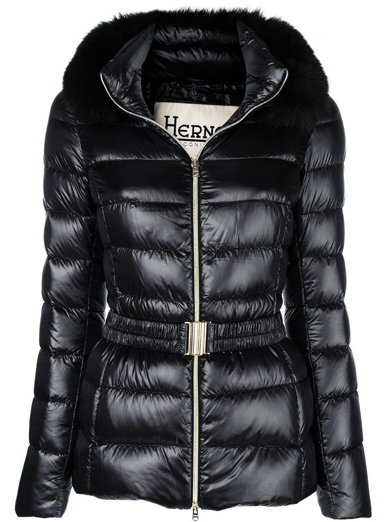 fur hood puffer jacket