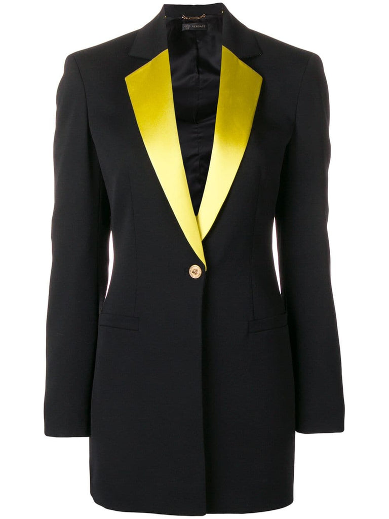 contrasting lapels blazer