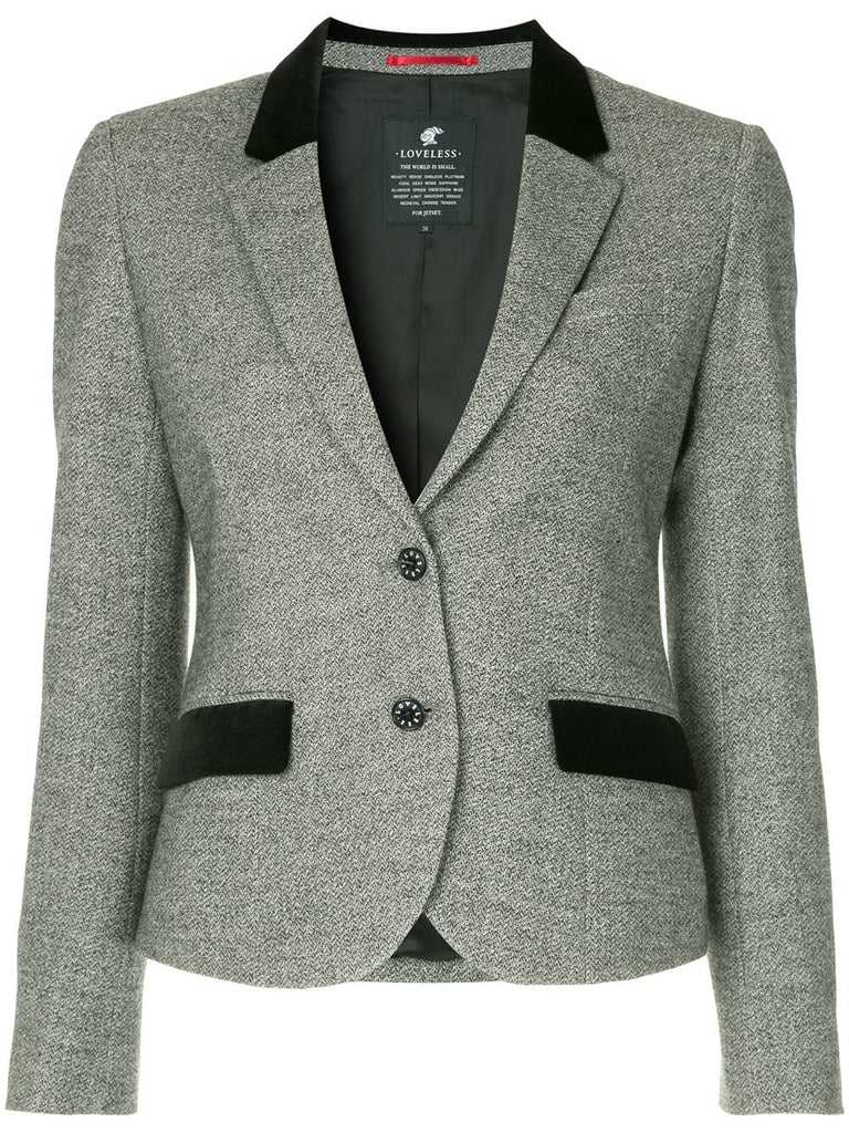 contrast details blazer