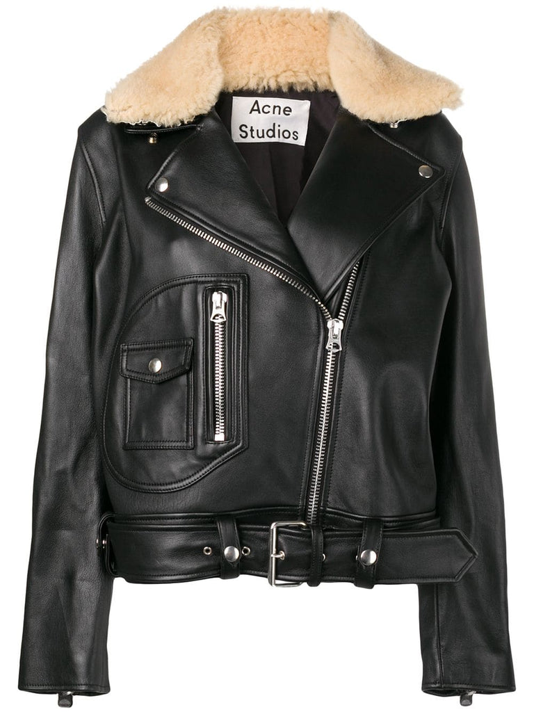 boxy biker jacket